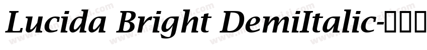 Lucida Bright DemiItalic字体转换